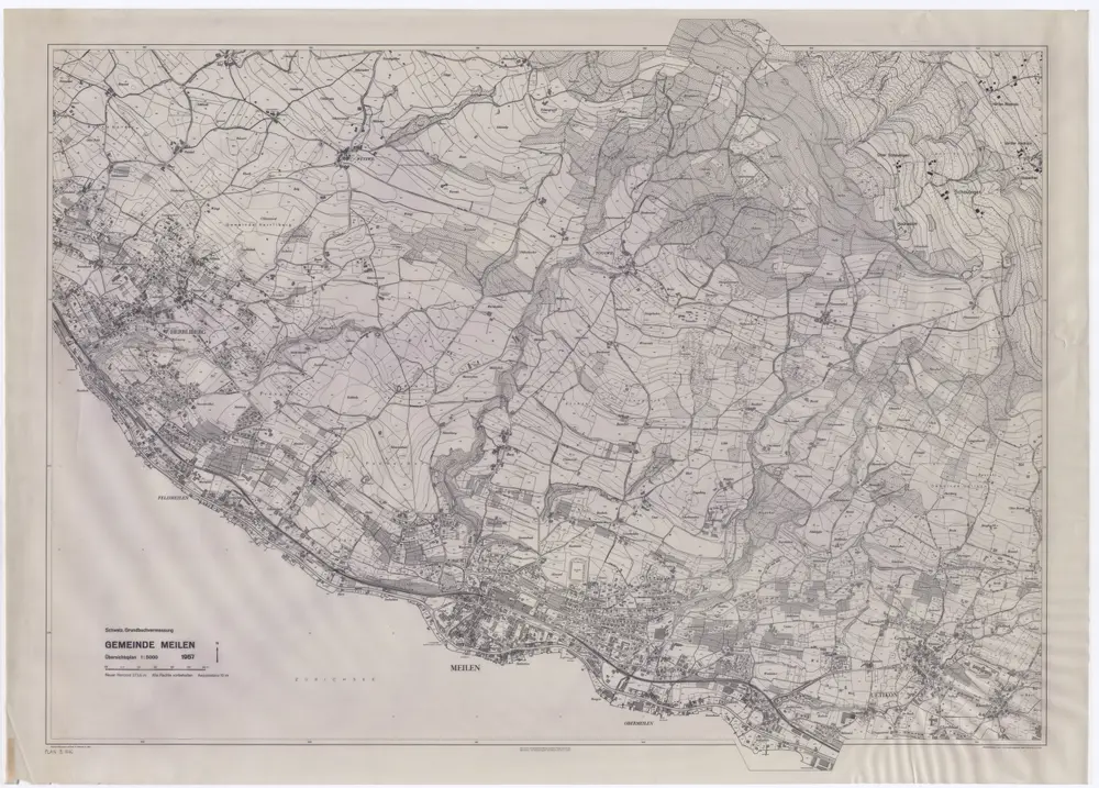 Meilen: Gemeinde; Übersichtsplan (Schweizerische Grundbuchvermessung)