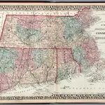 County and township map of the States of New Hampshire and Vermont