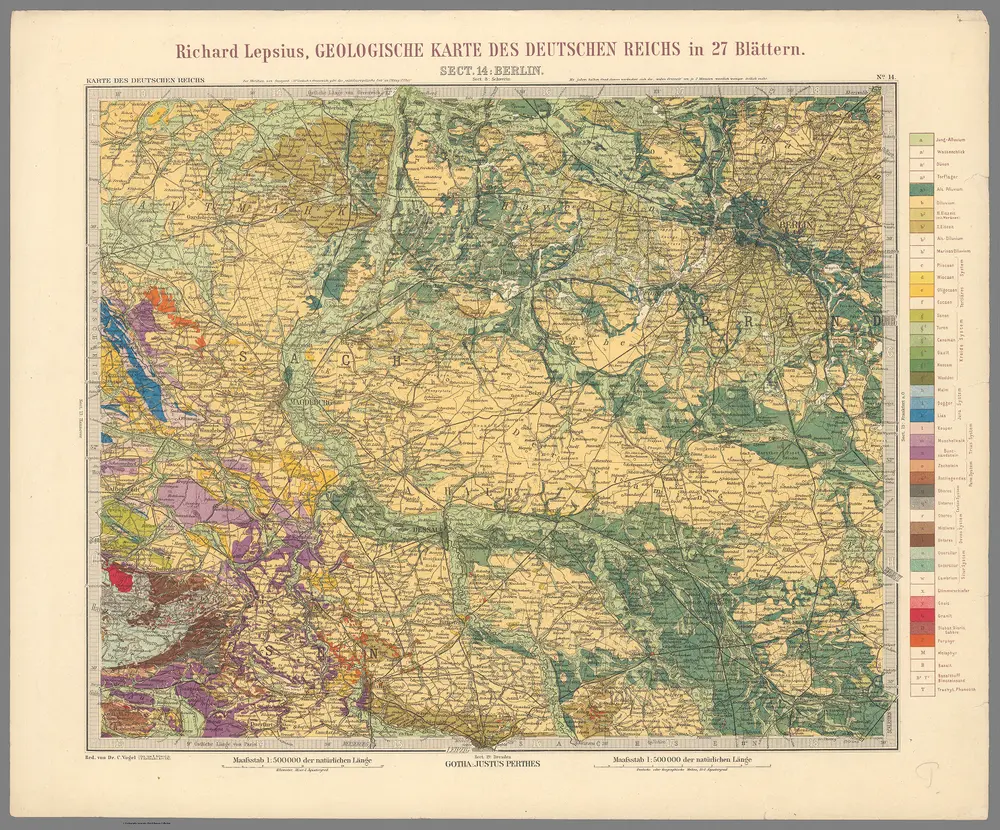 Sect.14: Berlin. No.14. Geologische Karte Des Deutschen Reichs