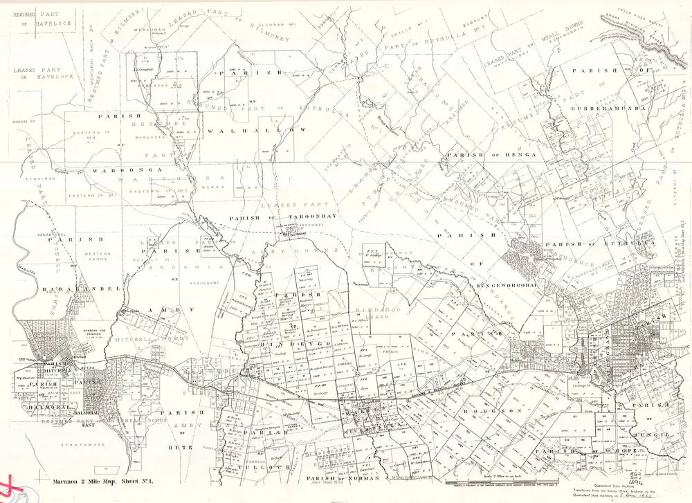 Maranoa 2 Mile map RG2 series sheet 1