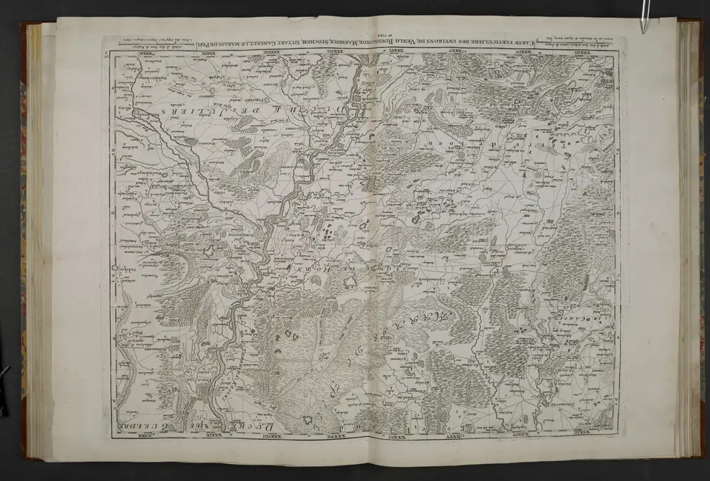 Carte des Provinces des Pays Bas, contenant les Comtes de Flandre, de Hainault, de Cambresis, le Duche ́ de Brabant, partie des Duche ́s de Luxembourg, de Limbourg, de Julliers, l'e ́ve^che ́ de Lie`ge, Boulenois et frontie`re de Picardie. Dresse ́e sur les me ́moires de E.H. Fricx.