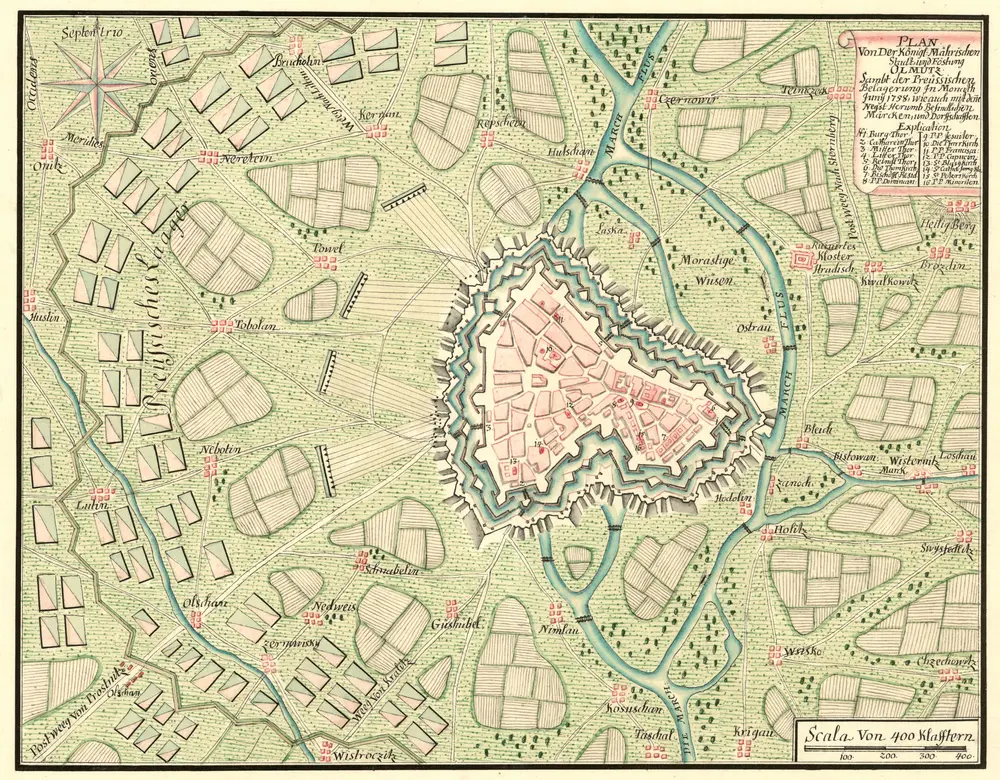 Plan von der Königl. Mährischen Stadt und Föstung Olmütz