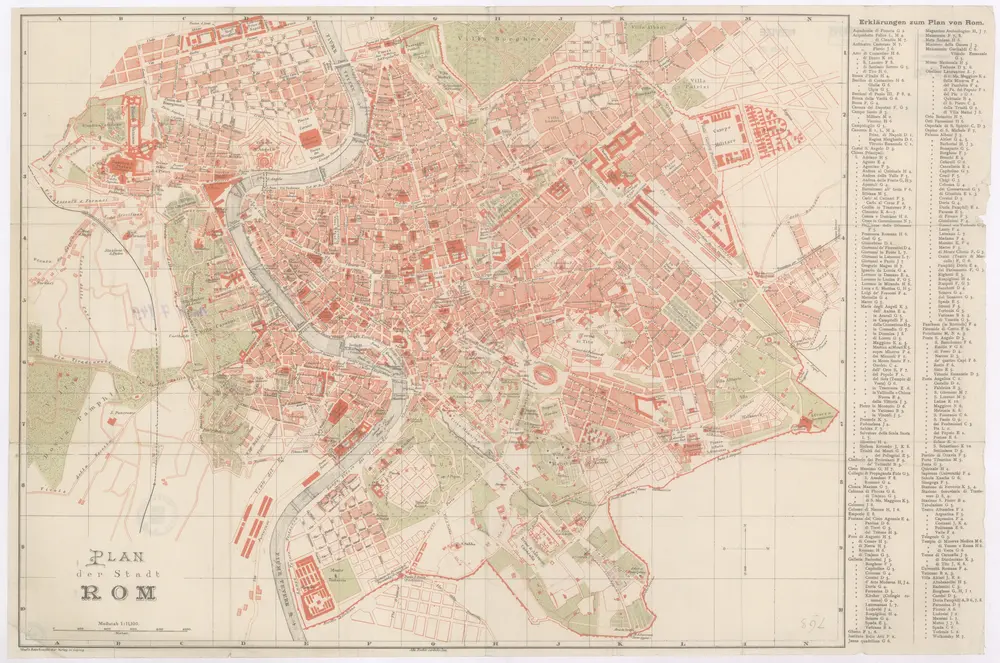 Plan der Stadt Rom