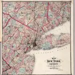 Map of New York and Vicinity Accompanying Atlas of New York and Vicinity.