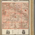 Map of Marion County, State of Iowa.