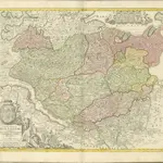 mapa z atlasu "Atlas compendiarius quinquaginta tabularum geographicarum Homannianarum :"