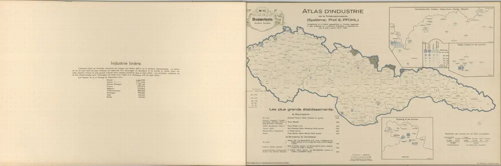 Atlas d'industrie de la république tchécoslovaque