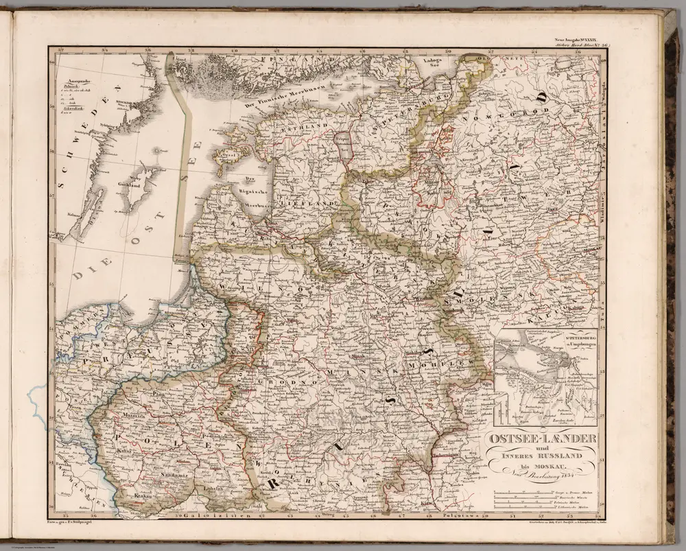 Ostsee-Laender und Inneres Russland bis Moskau.  (Baltic Countries and Russia).