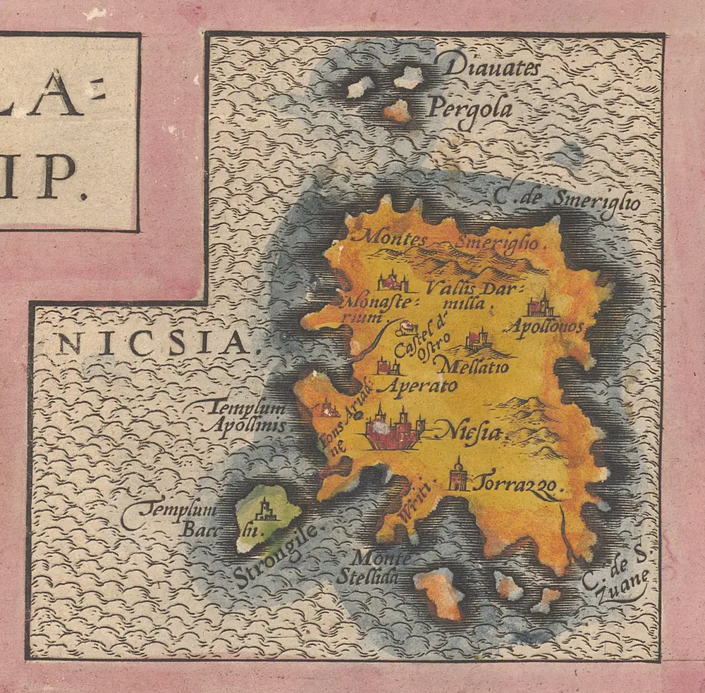 Archipelagi Insularum Aliquot Descrip., [Nicsia] [Karte], in: Theatrum orbis terrarum, S. 246.