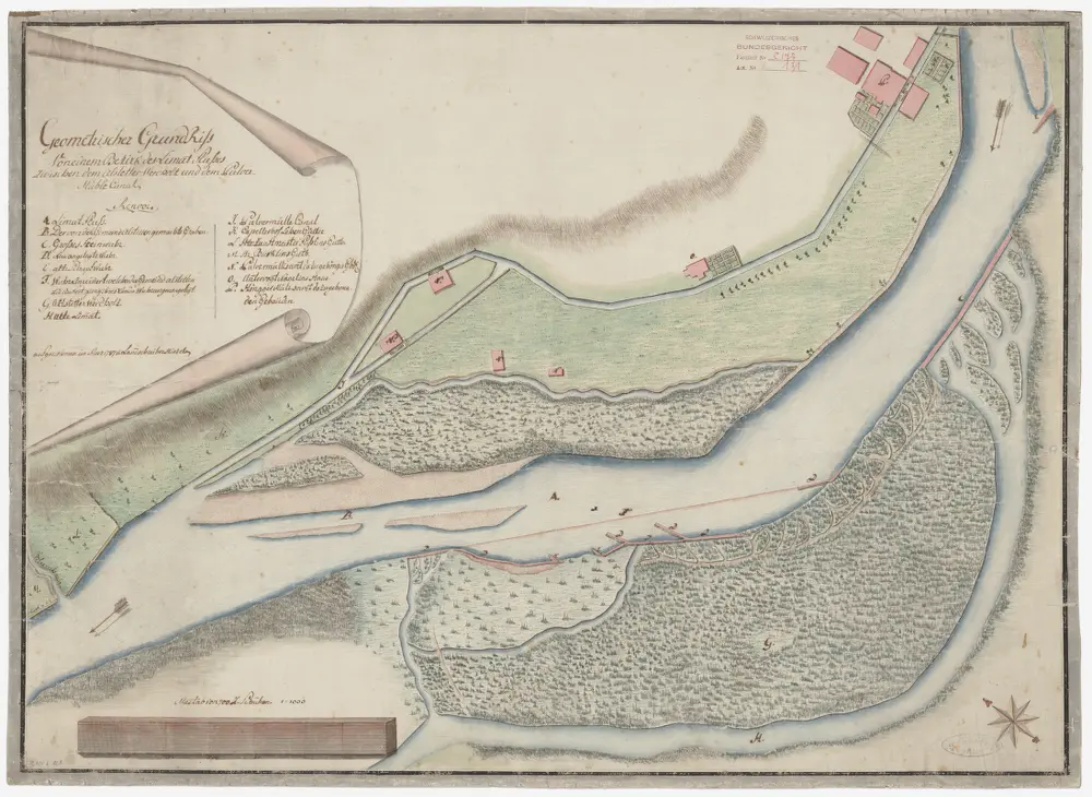 Altstetten, Höngg: Limmat von der Höngger-Mühle bis zum Pulvermühlekanal; Situationsplan