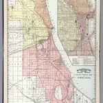 Chicago.  Railway Terminal Map of Chicago.