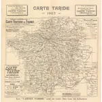 Tableau d'assemblage de la carte routiere de France