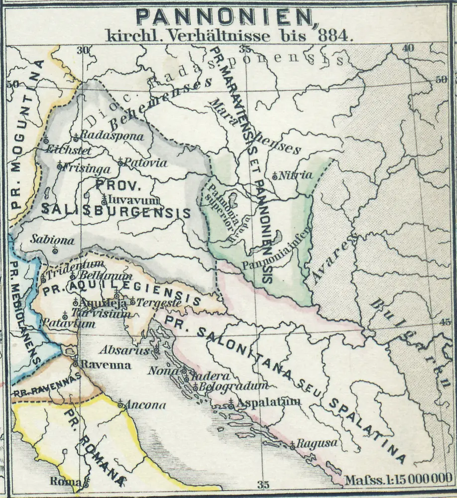 Pannonien kirchl. Verhältnisse bis 884