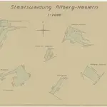 Weiningen, Geroldswil, Oetwil an der Limmat, Dänikon, Dällikon: Staatswaldungen: Weiningen, Geroldswil: Hochrüti, Bichslen (Bichseln), Oberer, Unterer und Mittlerer Äbersol (Ebersol), Kohlgrub; Grundrisse