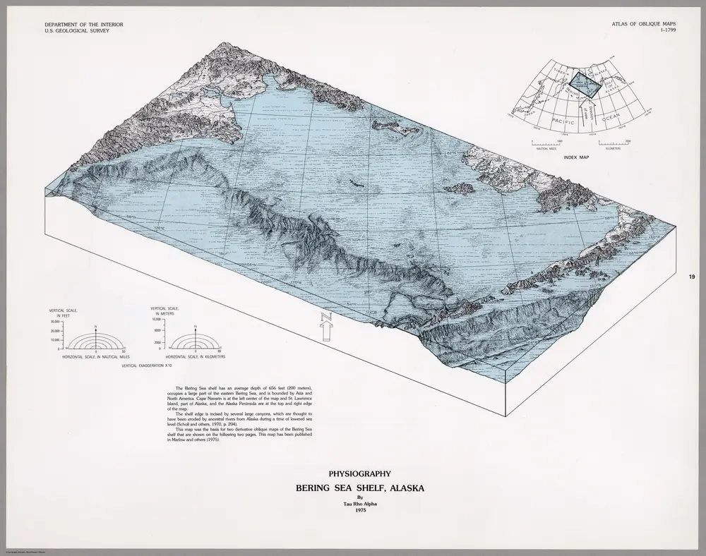 Physiography Bering Sea Shelf, Alaska.