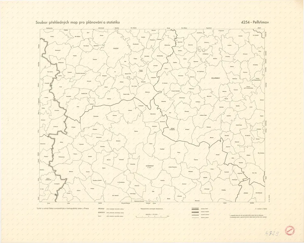 Soubor přehledných map pro plánování a statistiku: 4254 – Pelhřimov