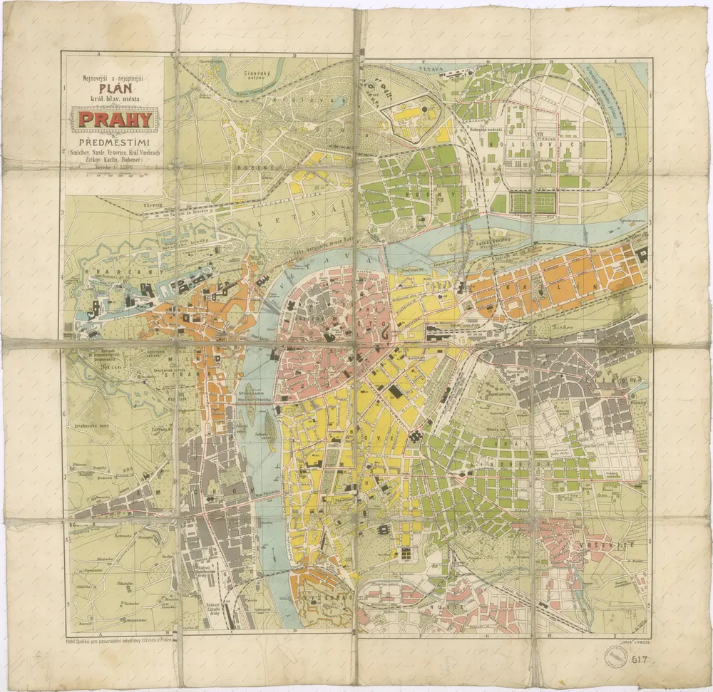 Nejnovější a nejúplnější plán král. Hlav. Města Prahy s předměstími