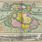 Coppenhagen die Königl. Dänische Haupt und Residentz Stadt, in Grund Riss [...] [=] Plan de Coppenhague, Capitale et Residence du Roy de Dennemarck [...] [Karte], in: [Atlas factice], S. 496.