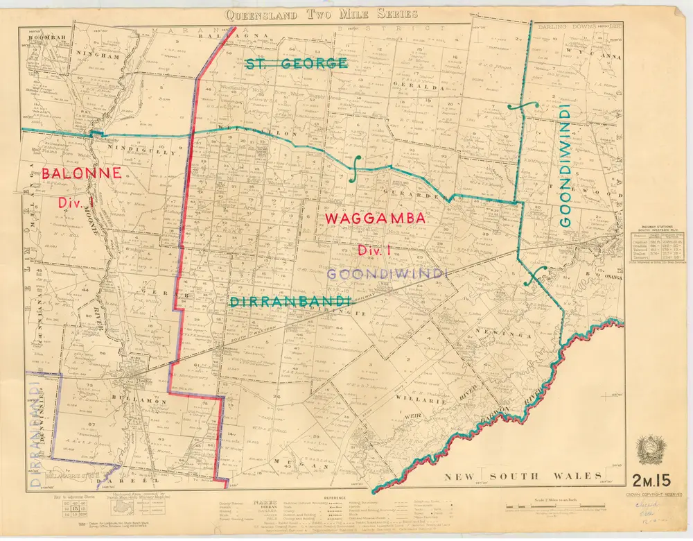 Queensland Two Mile series sheet 2m15