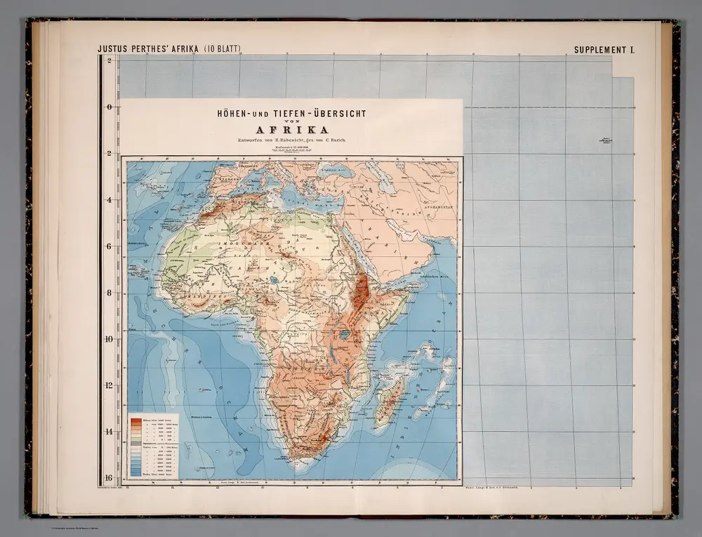 Supplement I. Hohen- und Tiefen-Übersicht von Afrika