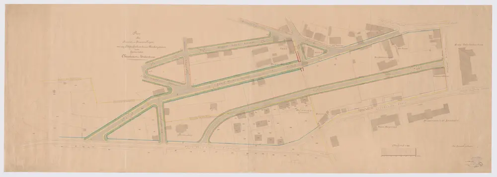 Oberstrass, Unterstrass: Strassen und Strassenprojekte vom Polytechnikum bis zur neuen Weinbergstrasse; Grundriss