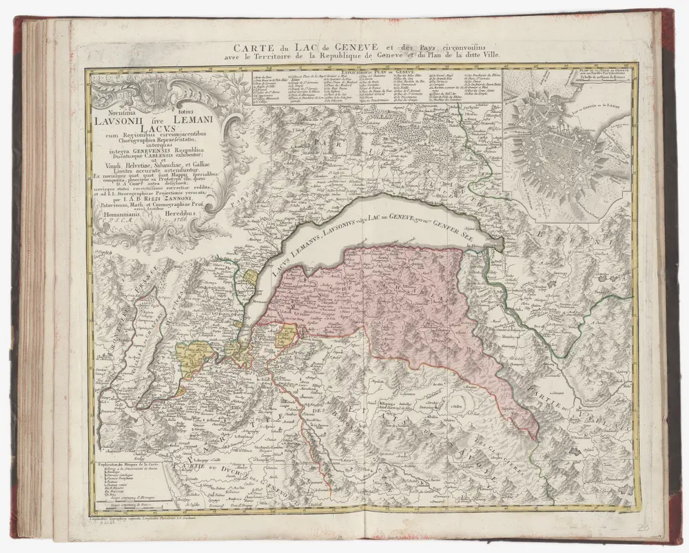 Atlas der alten Eidgenossenschaft in 20 Karten: Republik Genf sowie Genferseeregion