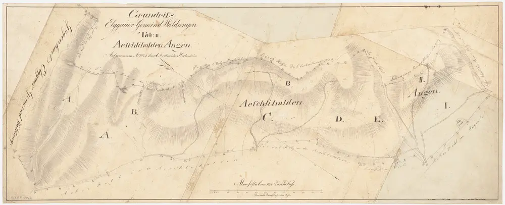 Elgg: Gemeindewaldung: Äschlihalde, Angen; Grundriss (Tab. II)