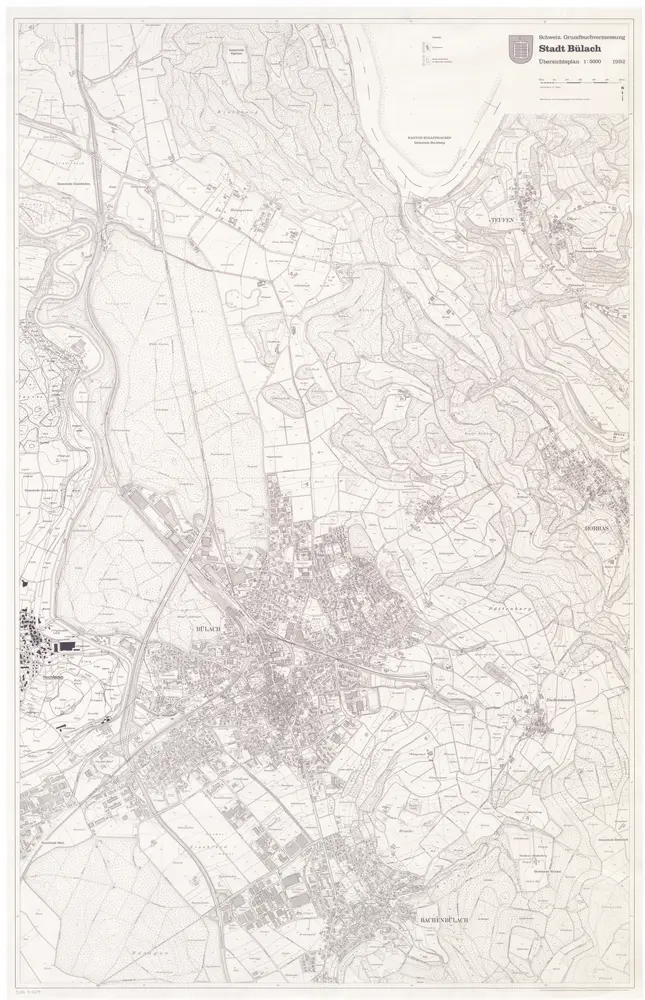 Bülach: Gemeinde; Übersichtsplan (Schweizerische Grundbuchvermessung)