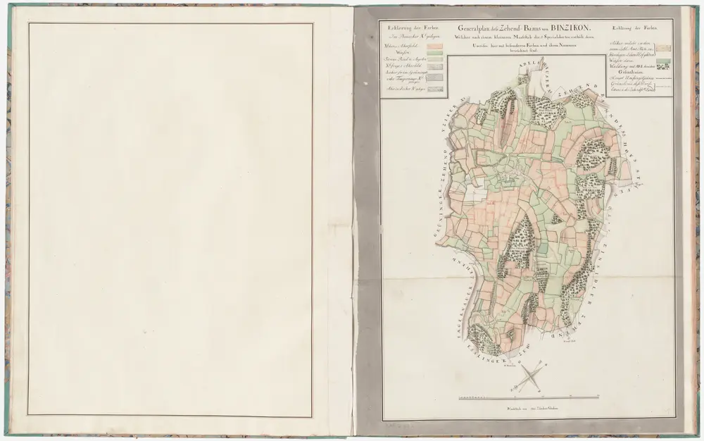 Grüningen: Zehntenbezirk Binzikon: Generalplan; Grundriss