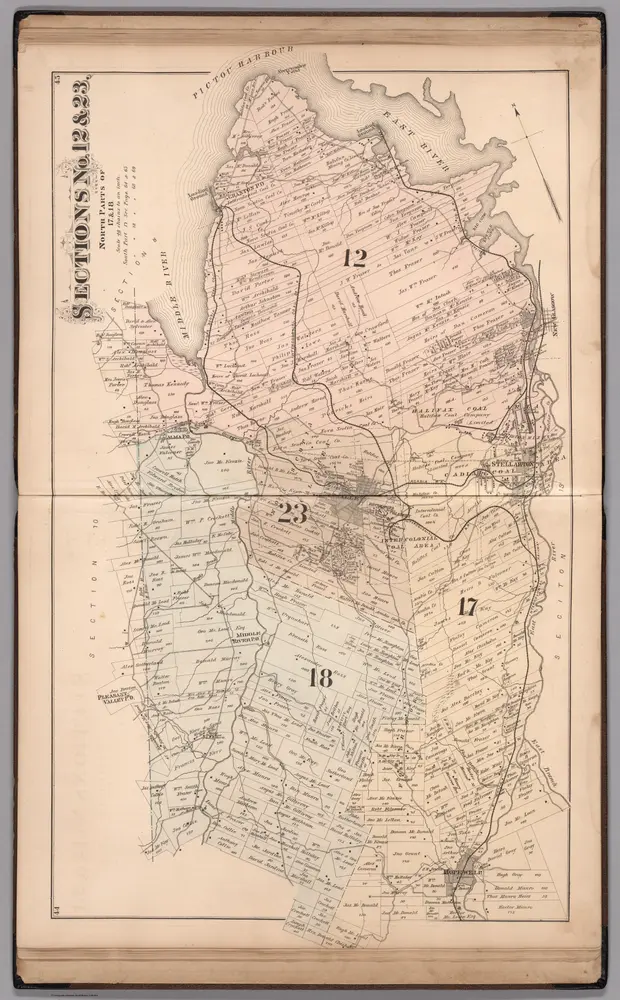 Section No. 12 & 23, Pictou County, Nova Scotia.  North Parts of 17 & 18.