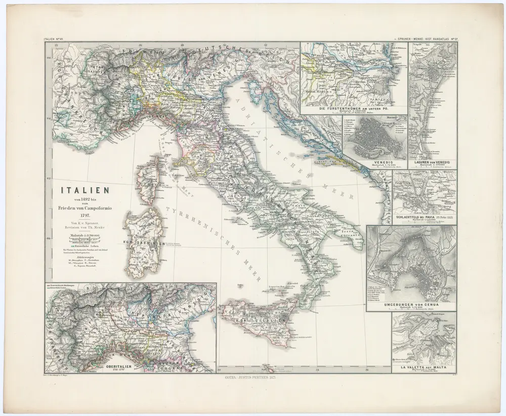 Italien von 1492 bis zum Friden von Campoformio