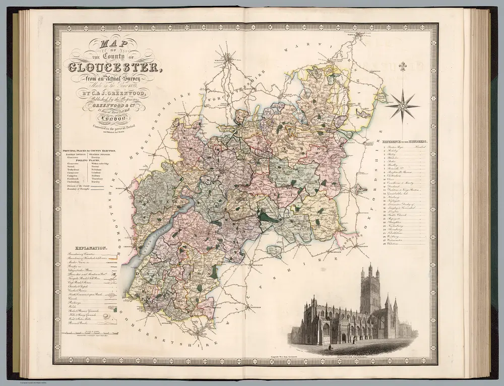 Map of the county of Gloucester