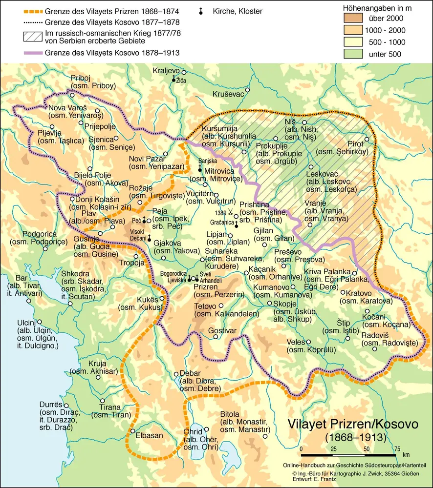 Vilayet Prizren/Kosovo (1868-1913)