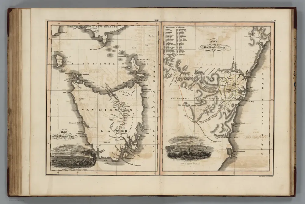 Map of Van Diemans Land ; Map of part of New South Wales