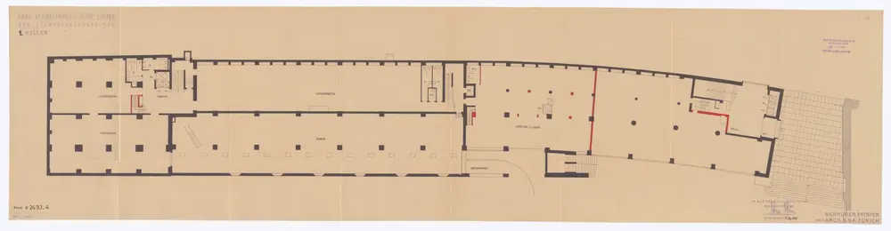 Walche: Grundrisse: 1. Untergeschoss; Grundriss