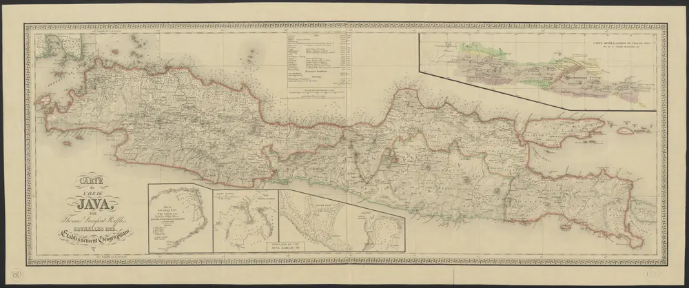 Carte de l'ile de Java