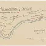 Rorbas, Bülach; Gemeindewaldung Rorbas: Rorbas: Tiefert, Rihhalden (In der Rheinhalde) mit Abtretungsgebiet an die Nordostschweizerischen Kraftwerke AG NOK; Grundriss