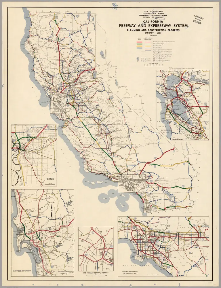 California Freeway and Expressway System, January 1967.