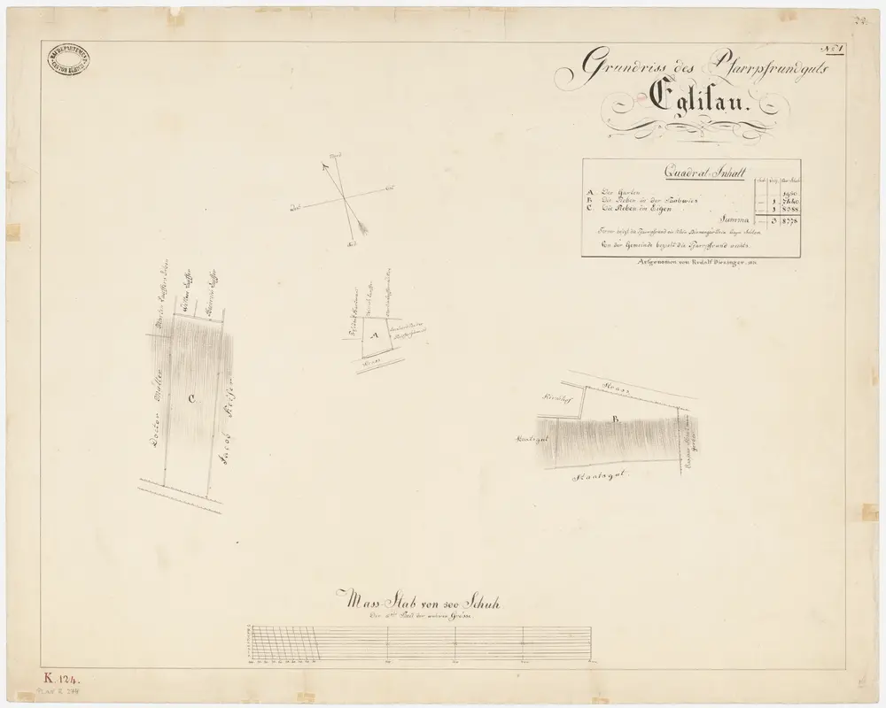 Eglisau: Pfrundgüter; Grundrisse (Nr. 1)