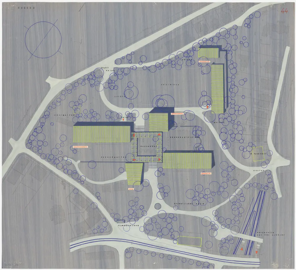 Zürich: Kantonsschule Freudenberg; Projekt 000003; Situationsplan