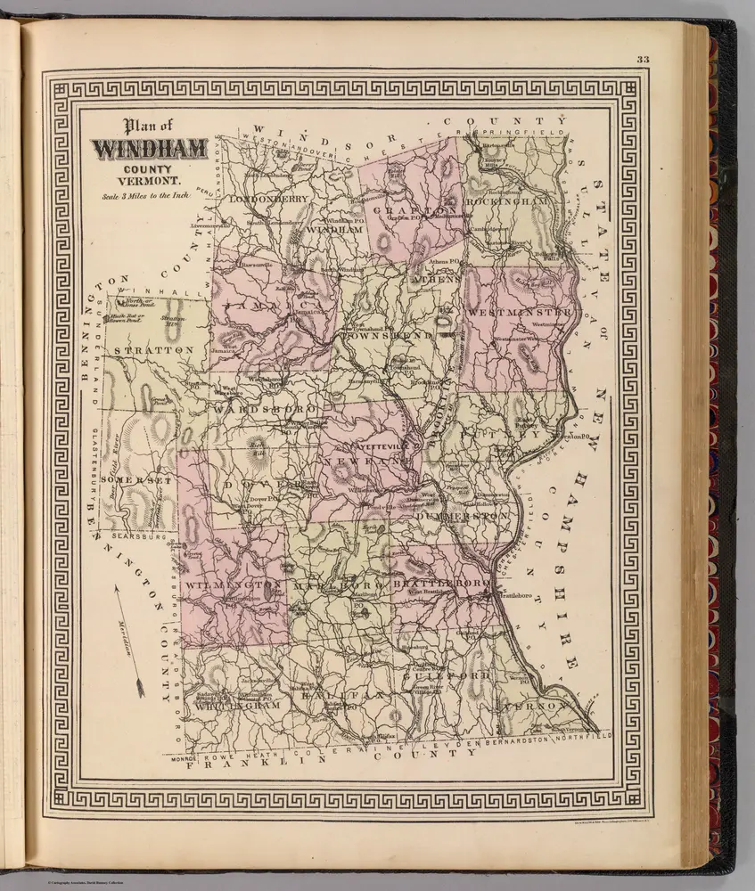 Plan of Windham County, Vermont.