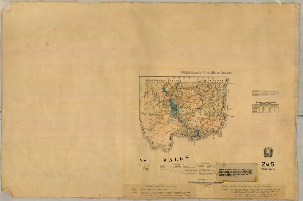 Queensland Two Mile series sheet 2m5 Wallan Garra