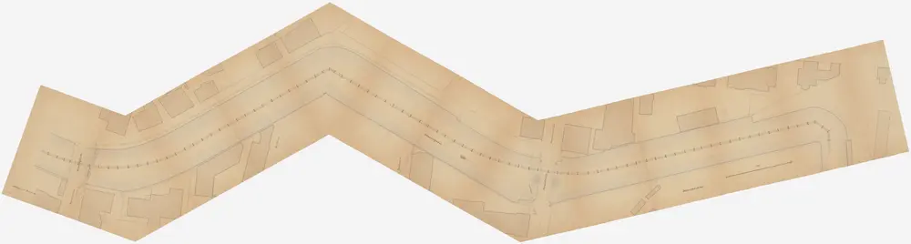 Enge, Zürich: Bleicherwegbrücke bis zu den Badeanstalten, Fassungsleitung im Schanzengraben; Situationsplan (Zürichsee-Abfluss Nr. 124 c)