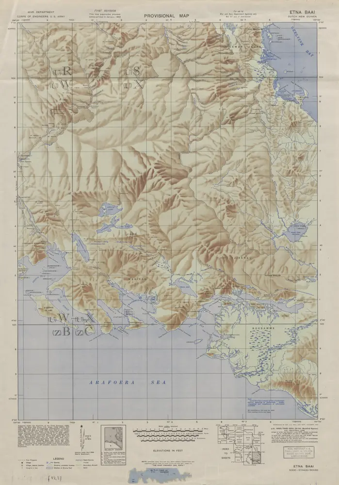 Etna Baai / prepared under the direction of the Chief Engineer by Base Map Plant U.S. Army, June 1944