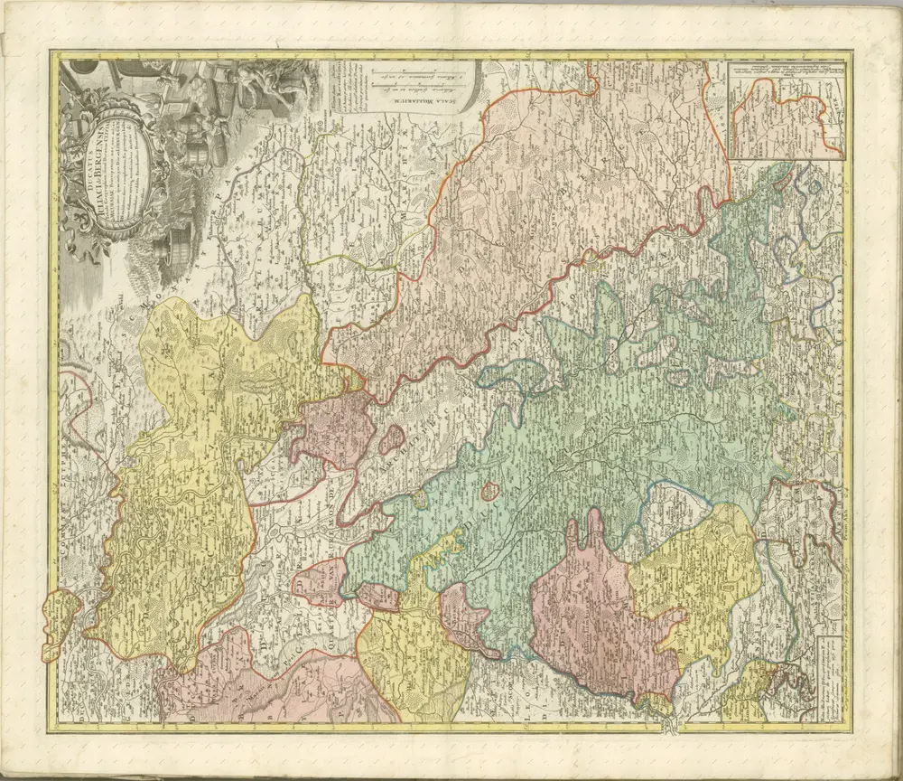 mapa z atlasu "Atlas compendiarius quinquaginta tabularum geographicarum Homannianarum :"