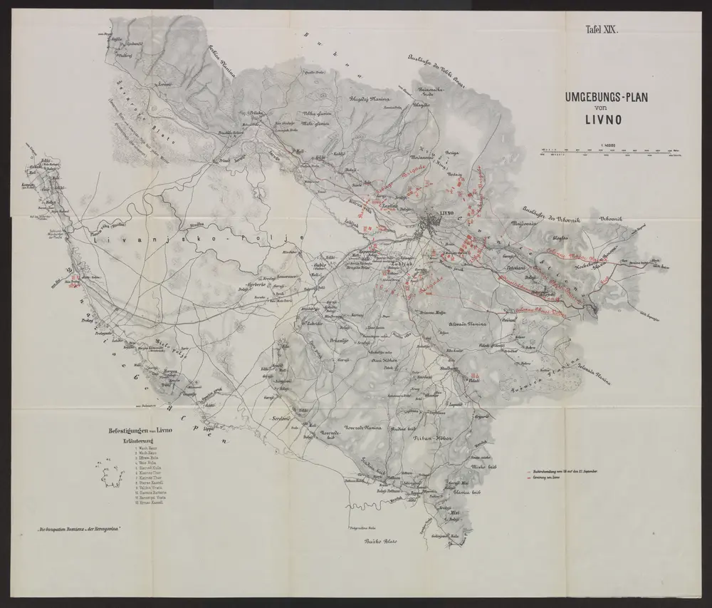 Umgebungs-Plan von Livno