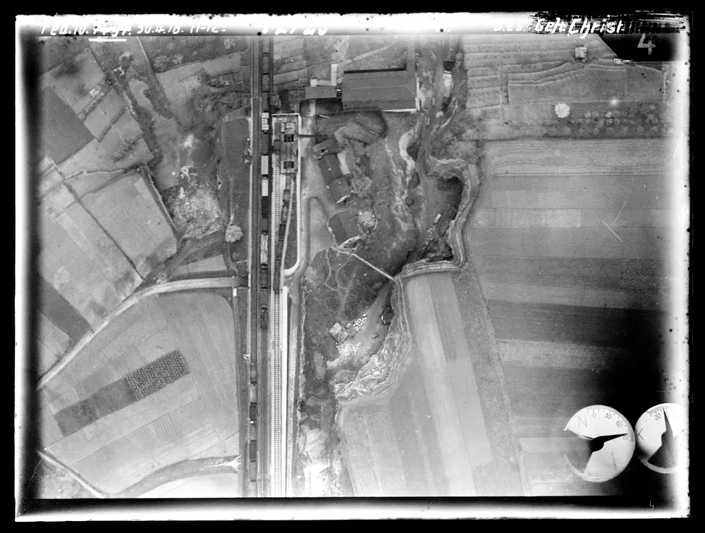 HStAS M 700--1_Nr. 25_ : Bietigheim-Bissingen, Bietigheim (Kr. Ludwigsburg), Bahnhof (Luftaufnahmen)