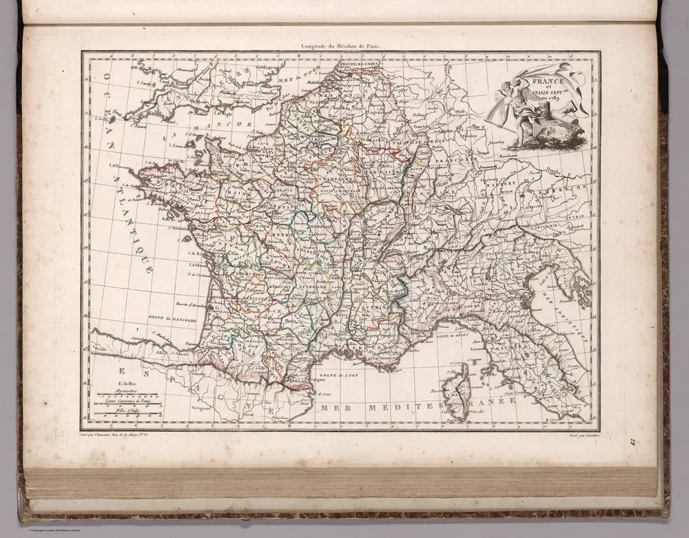 France et l'Italie Septale. en 1789.