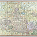 Street Map of San Fernando Valley and Los Angeles Northern Section.