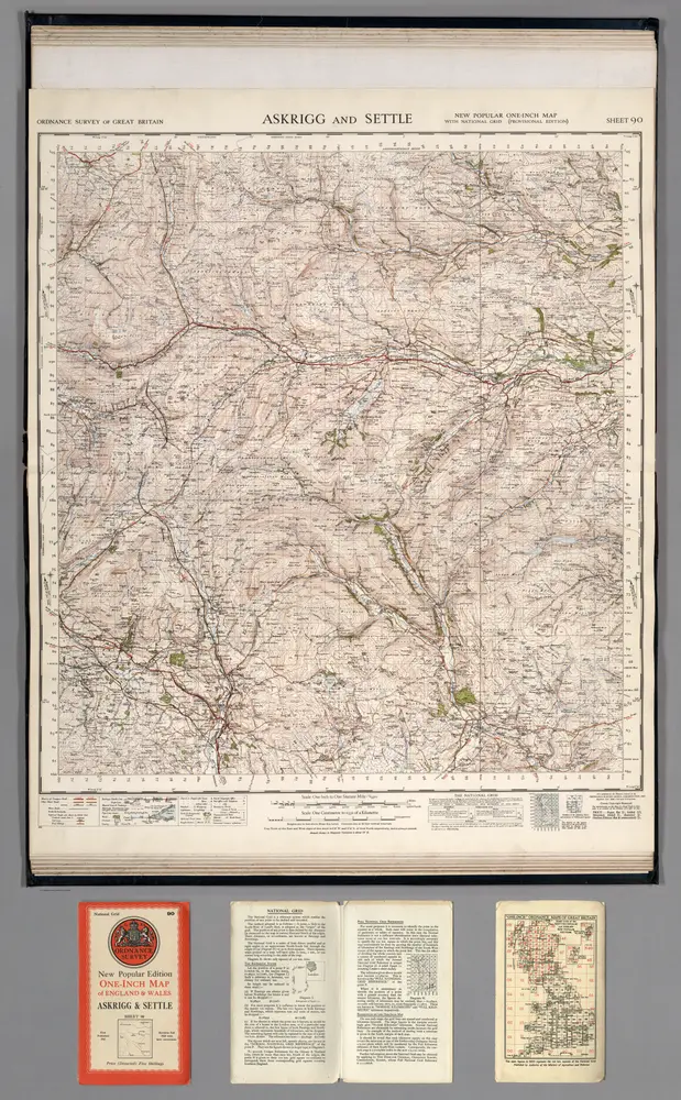 Sheet 90.  Askrigg and Settle.